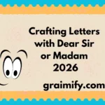 Crafting Letters with Dear Sir or Madam 2026
