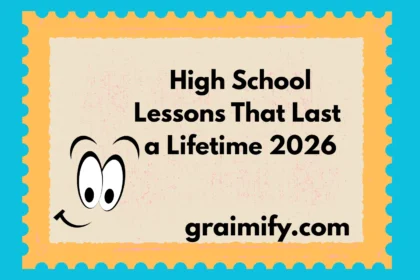 High School Lessons That Last a Lifetime 2026